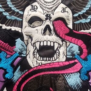 Guapi embroidered varsity jacket Large